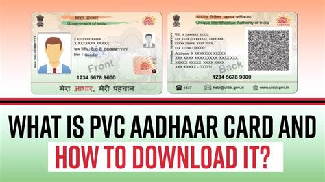 apply for pvc aadhaar card